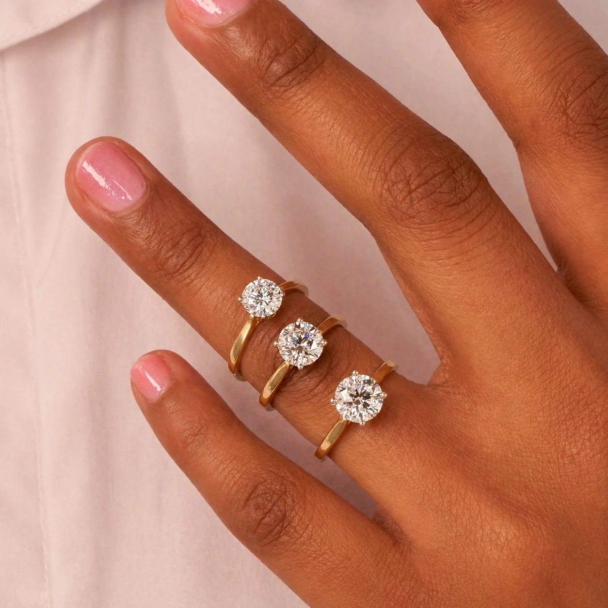 Ronde solitaire verlovingsring Classic · 1.5 ct.