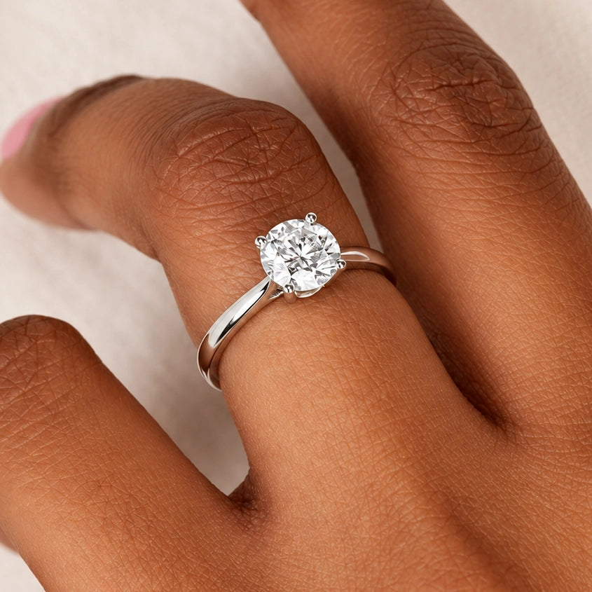 Ronde solitaire verlovingsring Classic · 1.5 ct.