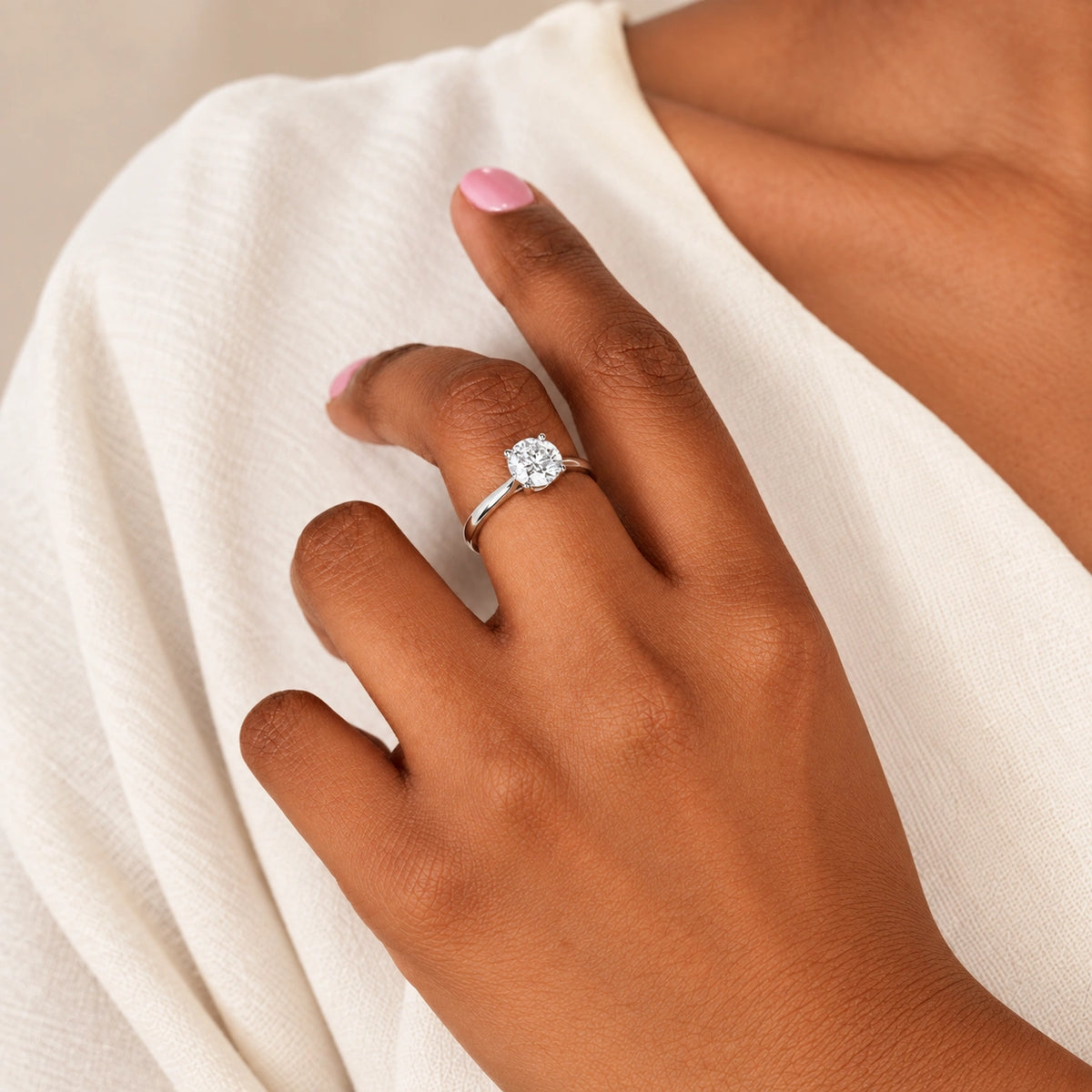 Ronde solitaire verlovingsring Classic · 1.5 ct.