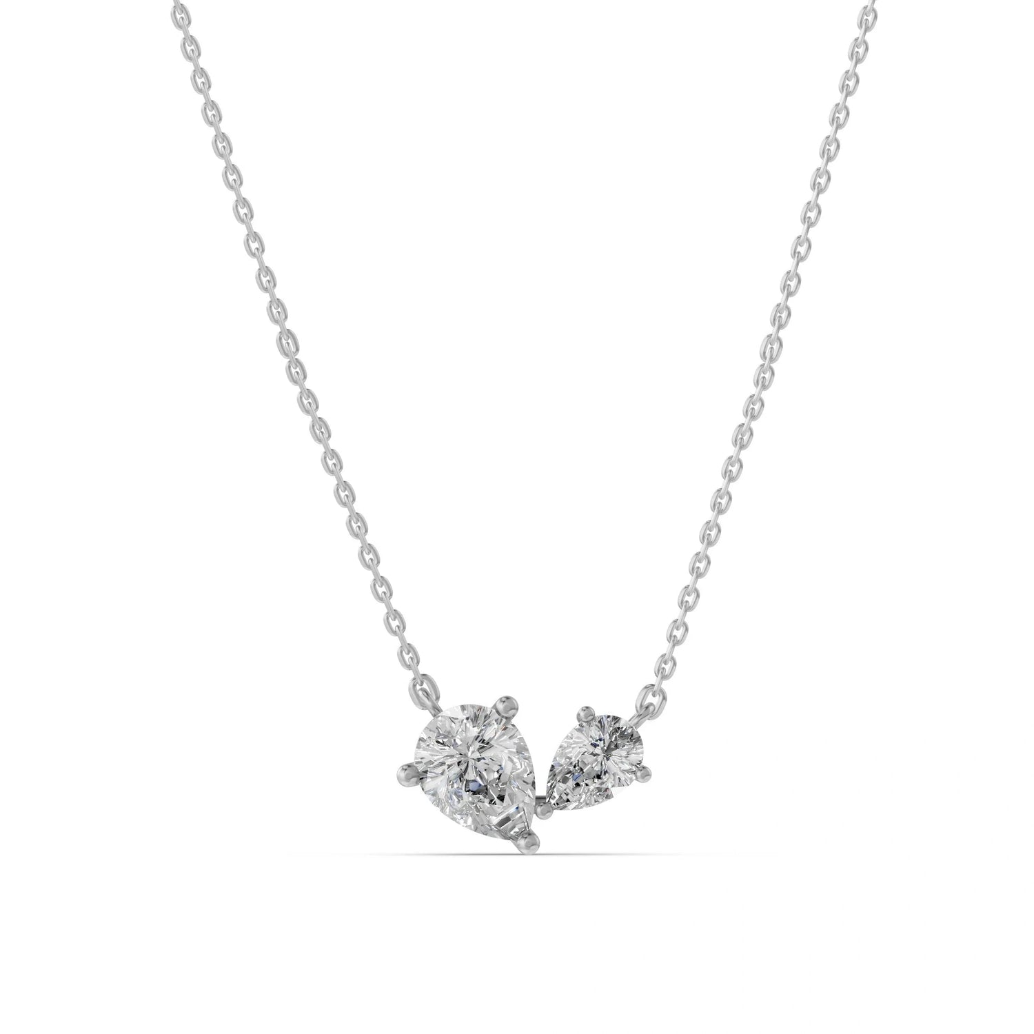Toi et Moi collier · 1.1 ct.