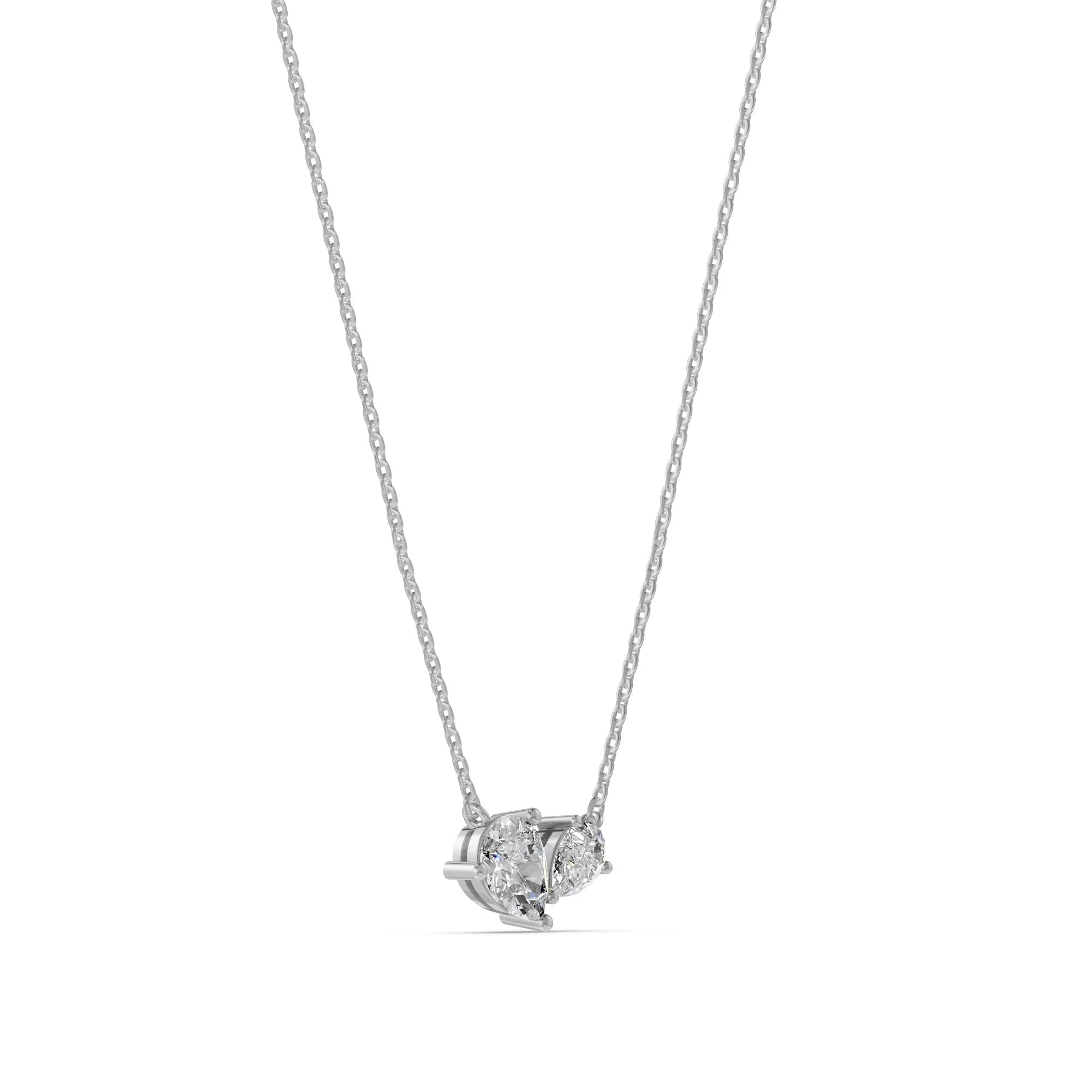 Toi et Moi collier · 1.1 ct.