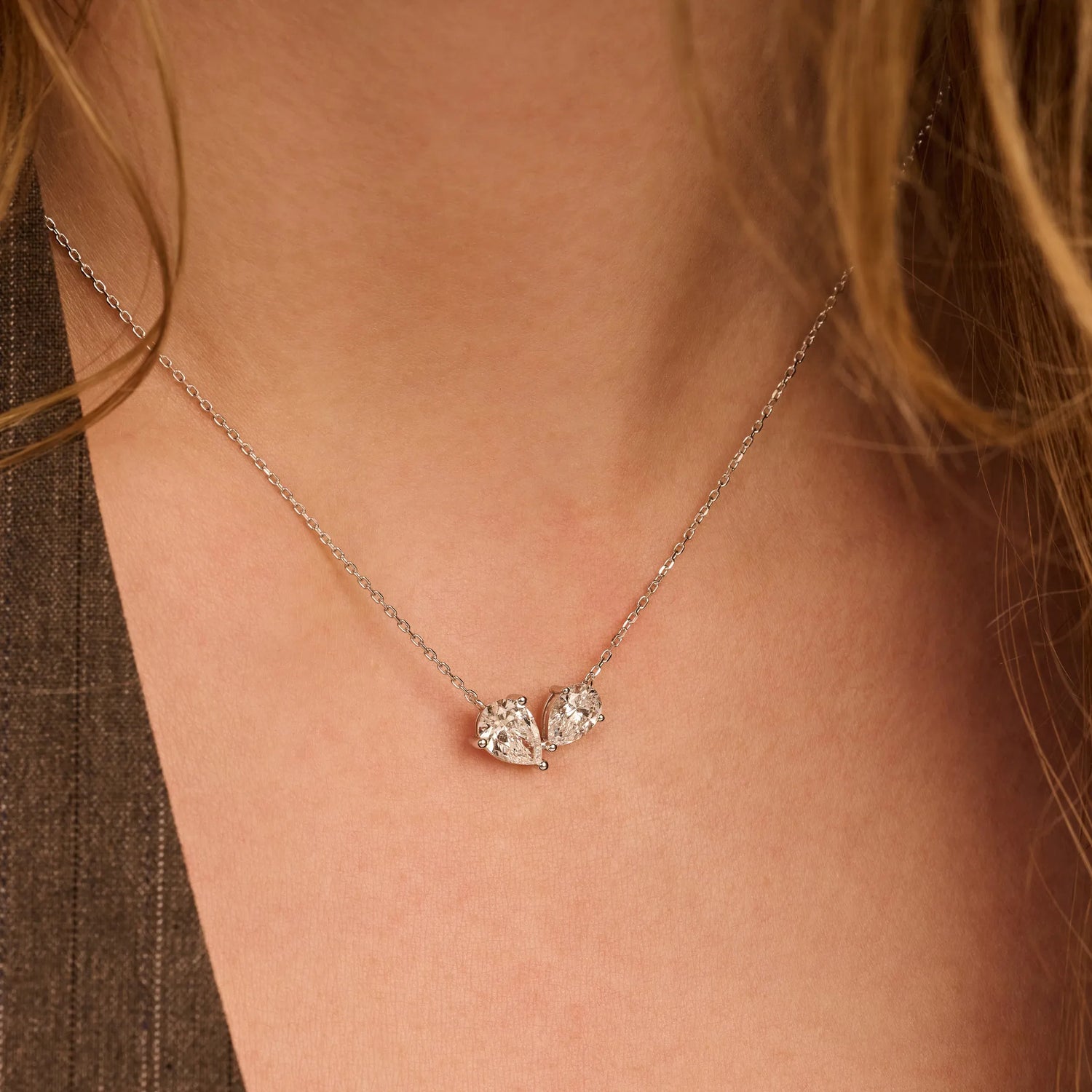 Toi et Moi collier · 2.0 ct.