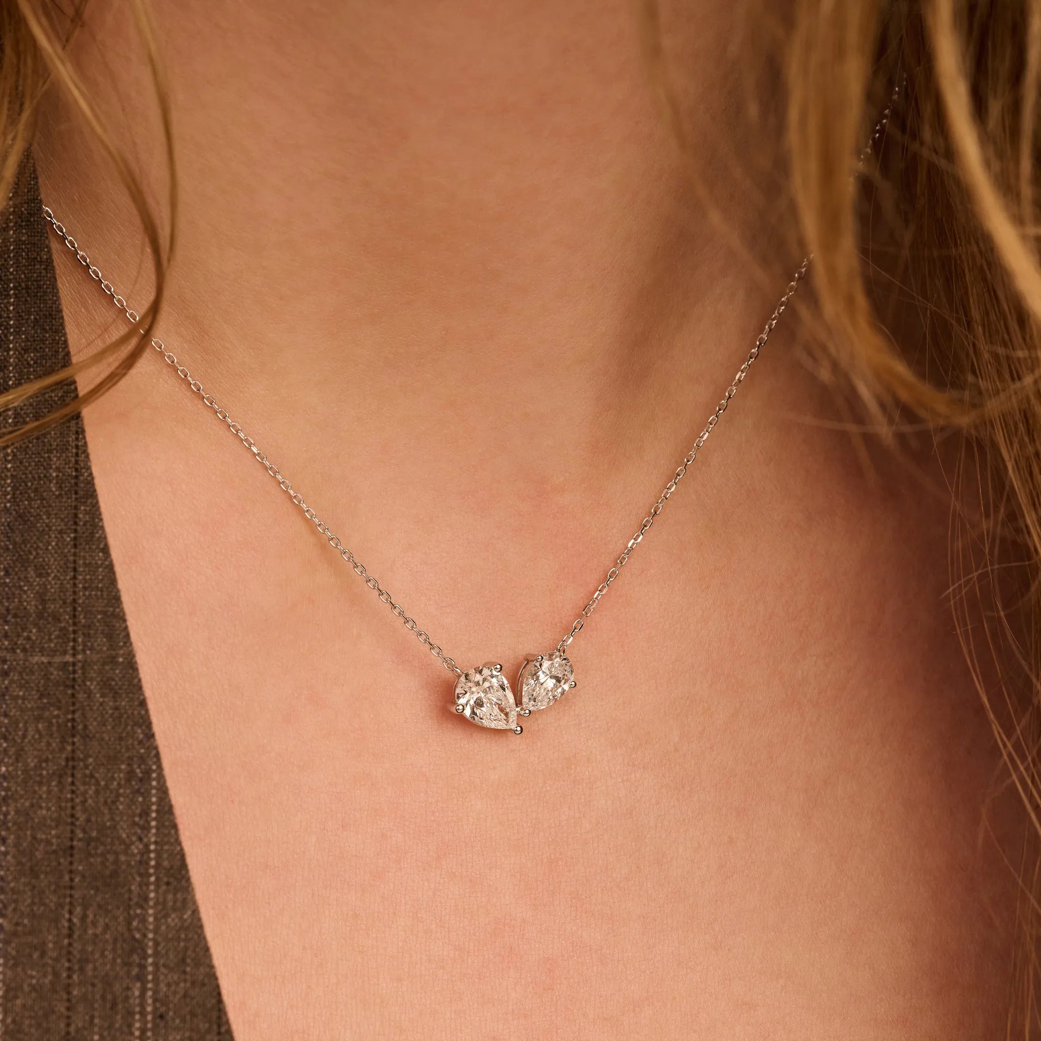 Toi et Moi collier · 2.0 ct.