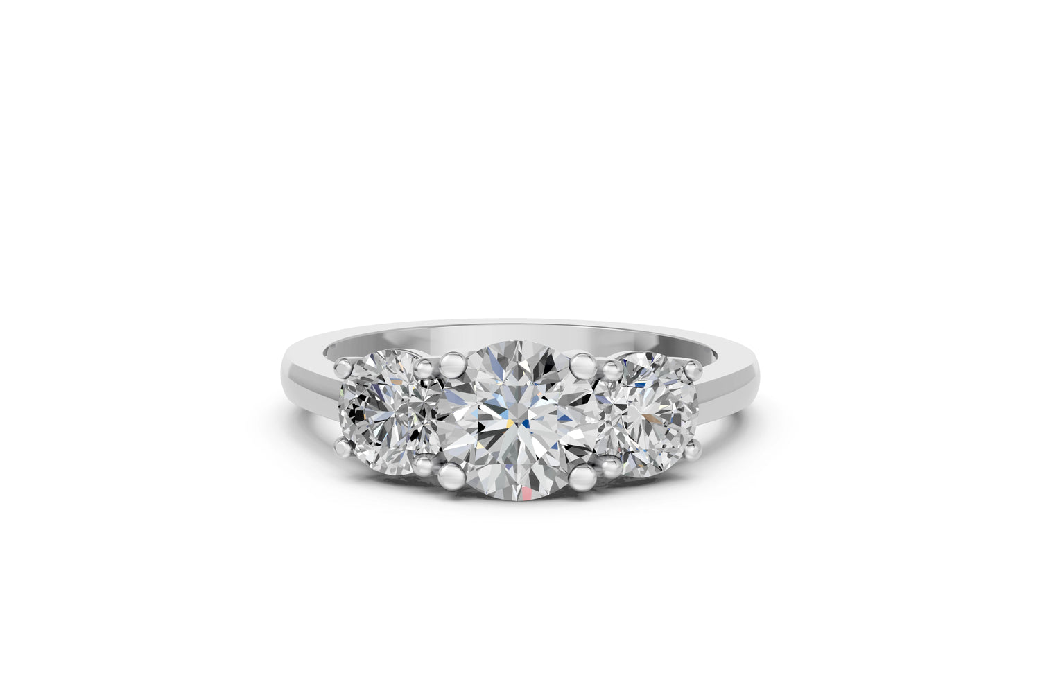 Trilogie Ring · 2.0 ct · 14k Witgoud
