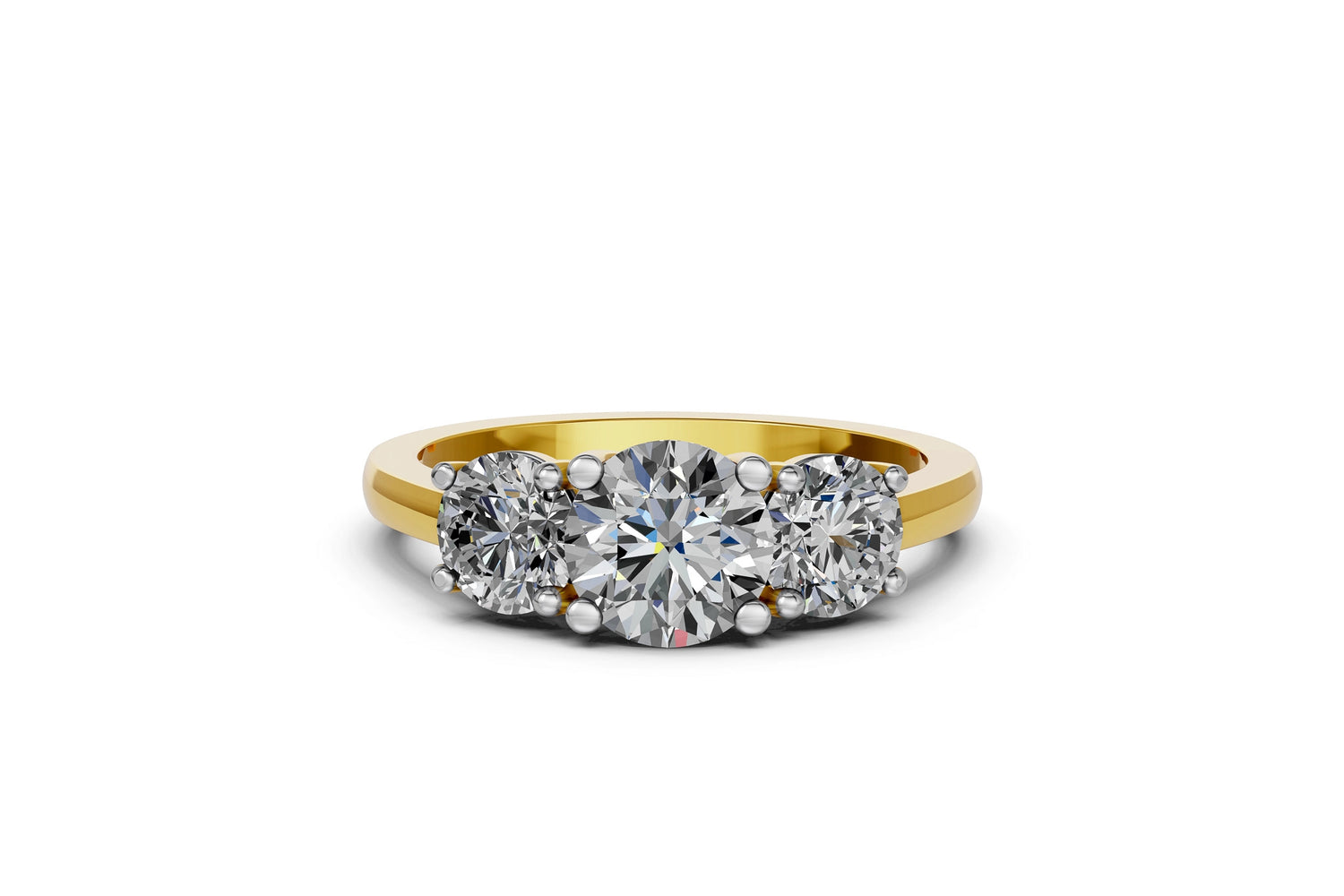 Trilogie Ring · 2.0 ct · 14k Geelgoud