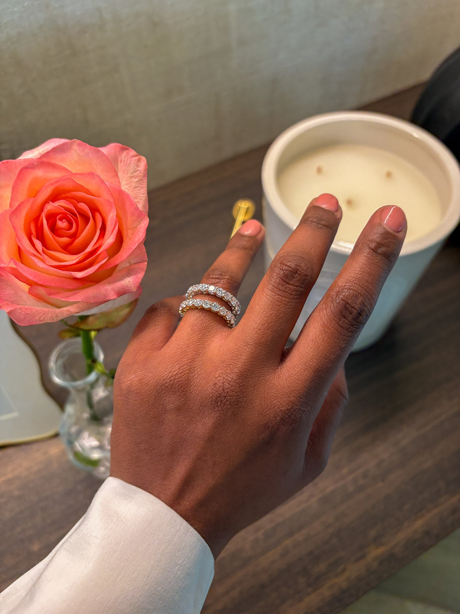 Eternity Ring · 2.8 ct · 14k Witgoud