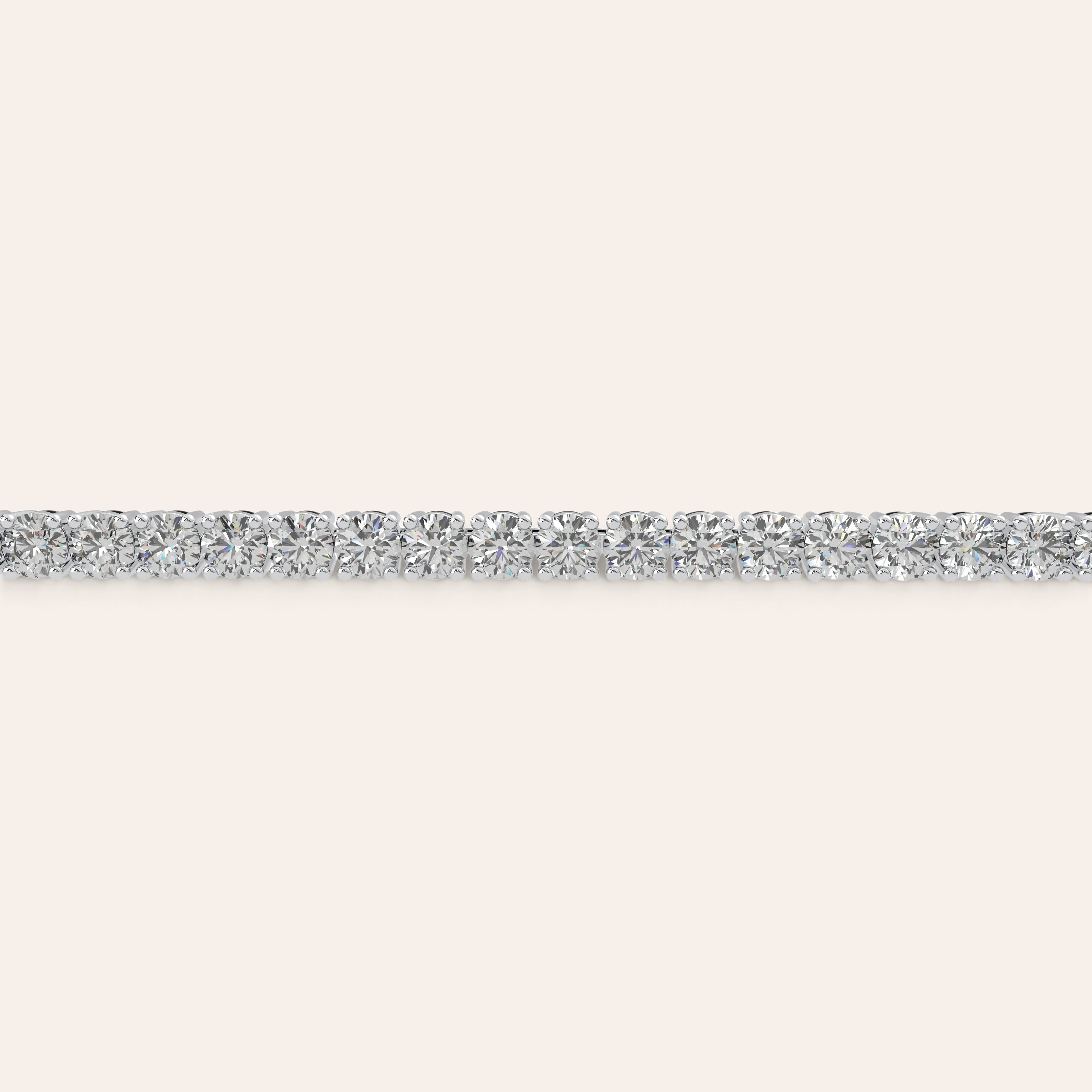 Louèn Diamonds tennisarmband van 14k witgoud met 4,5 karaat schitterende diamanten in een verfijnd ontwerp.