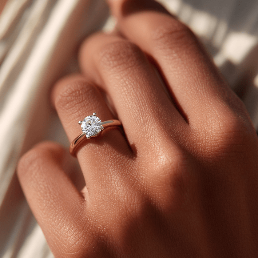 Ronde solitaire verlovingsring Classic · 1.5 ct.